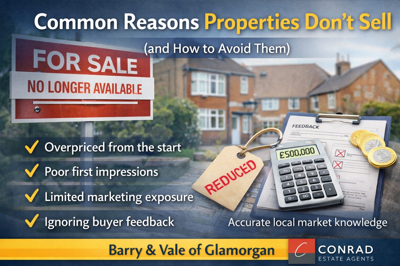 Common Reasons Properties Don’t Sell (and How to Avoid Them)